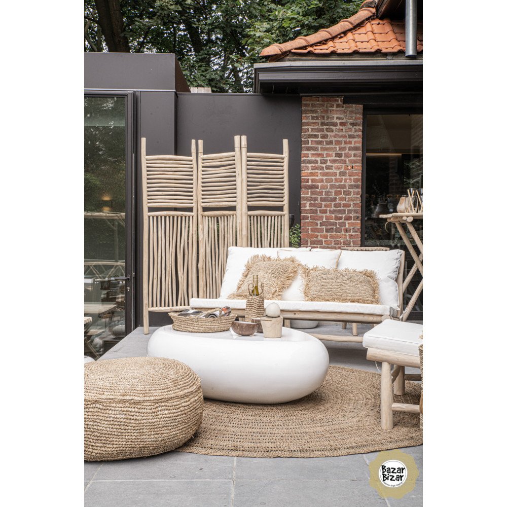 Pouf Bohème - Naturel En Raphia