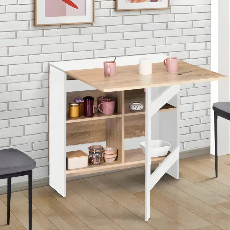 Table Console Pliable - Bois Blanc