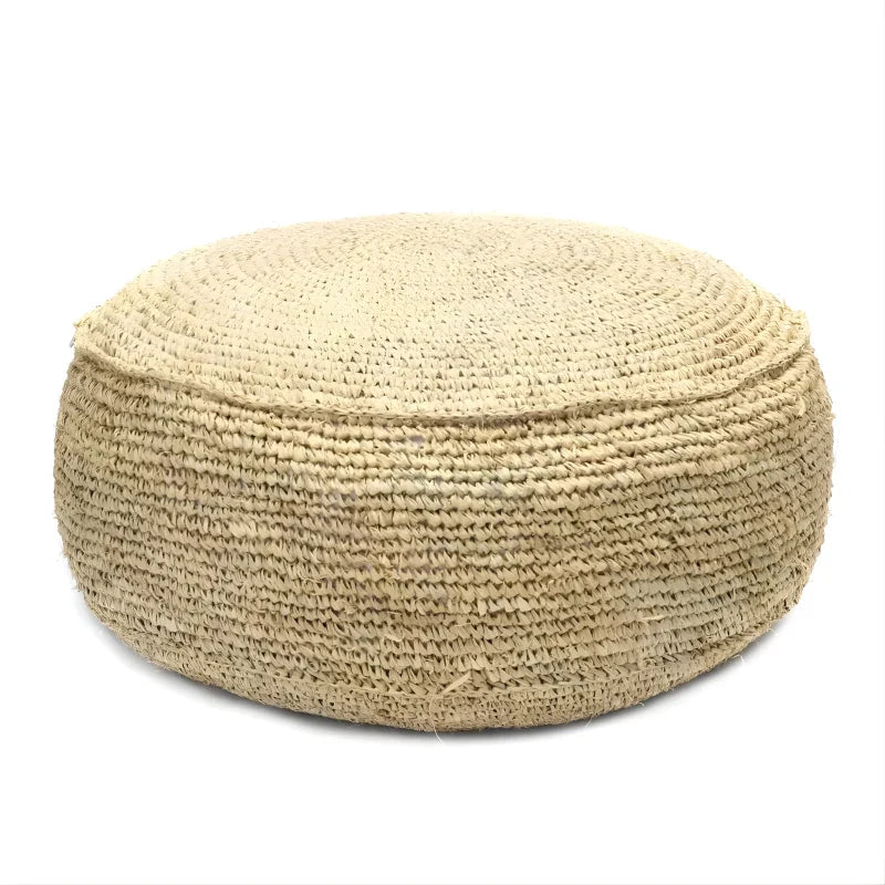 Pouf Bohème - Naturel En Raphia
