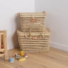 Malle de Rangement en Feuilles de Palmier 30cm