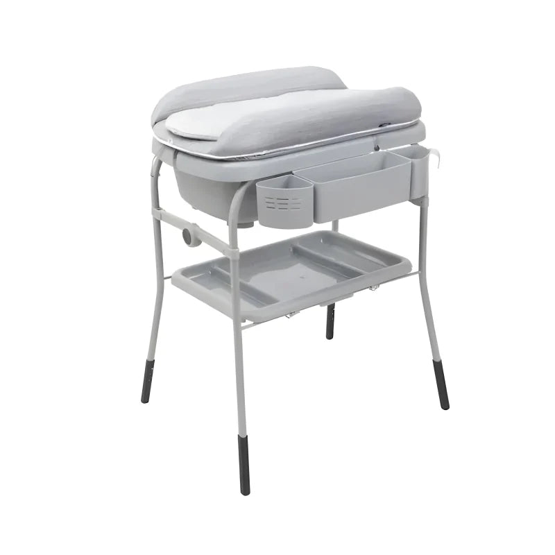 Baignoire et Change bebe sur pied Pliable 2 en 1