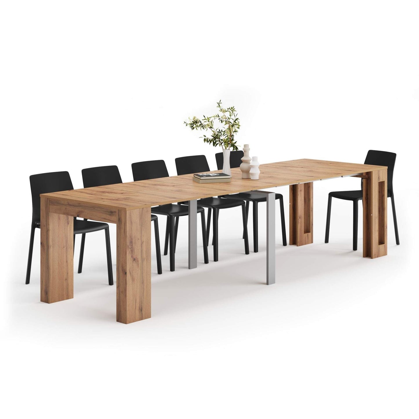 Table Console Extensible - Rallonges Intégrées