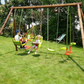 Portique en Bois 4 Jeux Balançoire
