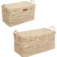 Lot de 2 Malles de Rangement en Feuilles de Palmier