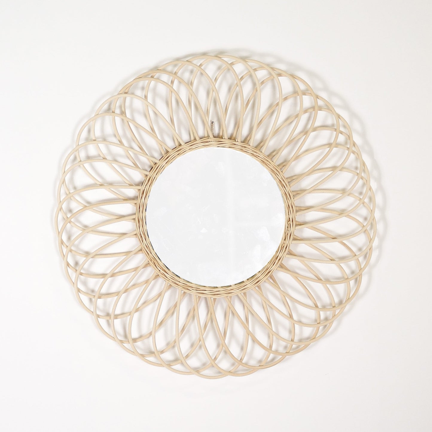 Miroir en Rotin Naturel