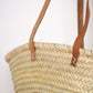 Panier Cabas en Paille et Anses Cuir Cousues