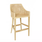 Tabouret de Bar en Rotin et Teck Naturel